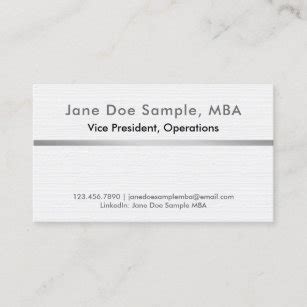 vice president business card titles